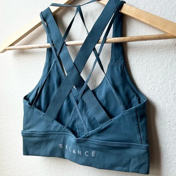 Balance Athletica Oasis Aura Bra in teal Blue Dive size S - Picture 10 of 15